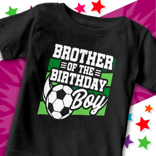 T-shirt Pour Bébé Enfants Football Football Party Frère de l'anniver