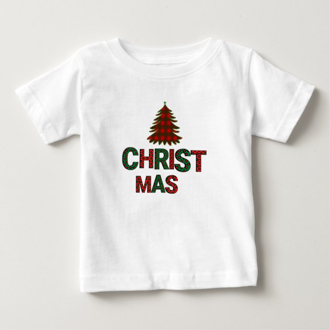 T-shirt Pour Bébé Enfants Noël (Devant)