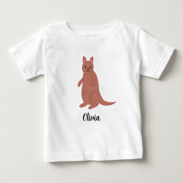T-shirt Pour Bébé Enfants personnalisés Kangaroos Filles Baby T-shir (Devant)