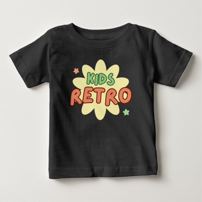 T-shirt Pour Bébé Enfants rétro (Devant)