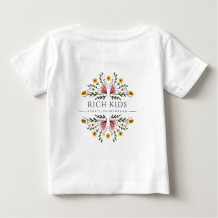 T-shirt Pour Bébé Enfants riches aura11 marque de luxe