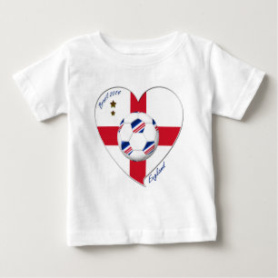 T-shirt Pour Bébé « ENGLAND » Soccer Team. Football de l'Angleterre
