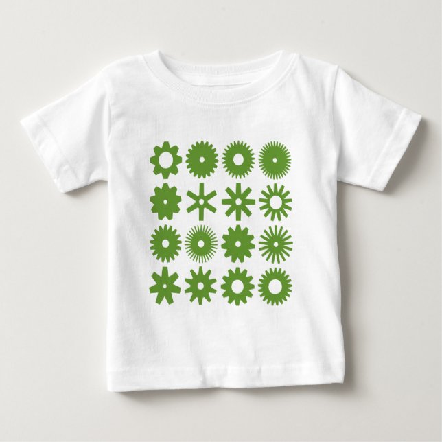 T-shirt Pour Bébé Engrenages (Devant)
