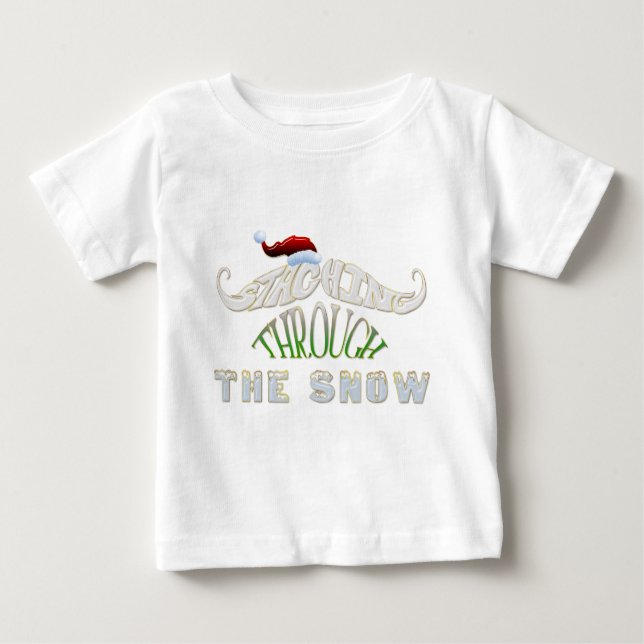 T-shirt Pour Bébé Entraînement à travers la neige (Devant)
