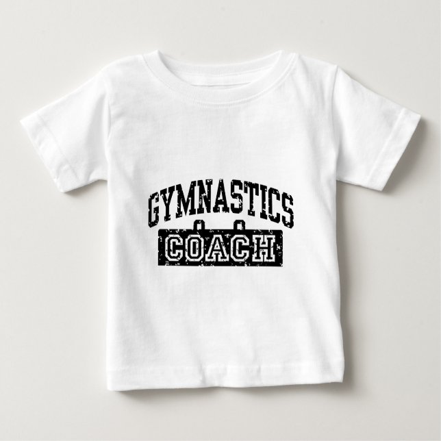 T-shirt Pour Bébé Entraîneur de gymnastique (Devant)