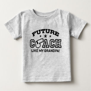 T-shirt Pour Bébé Entraîneur Futur Comme Mon Grand-Père