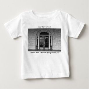 T-shirt Pour Bébé Entrez Si Vous Osez En Niveaux De Gris