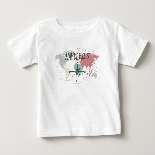 T-shirt Pour Bébé Envie de voyager (Devant)