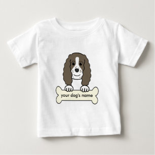 T-shirt Pour Bébé Épagneul de springer anglais personnalisé