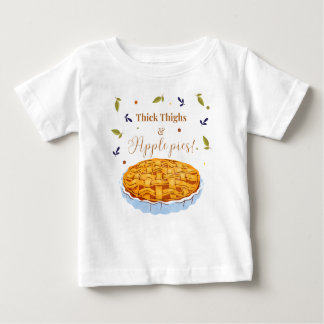 T-shirt Pour Bébé Épais cuisses et tartes à la pomme Bébé Tee