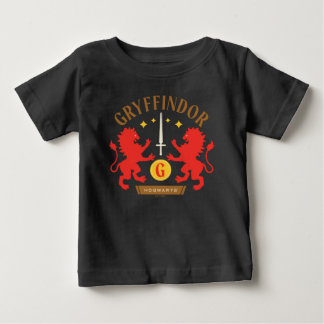 T-shirt Pour Bébé Épée double lion graphique de la maison GRYFFINDOR