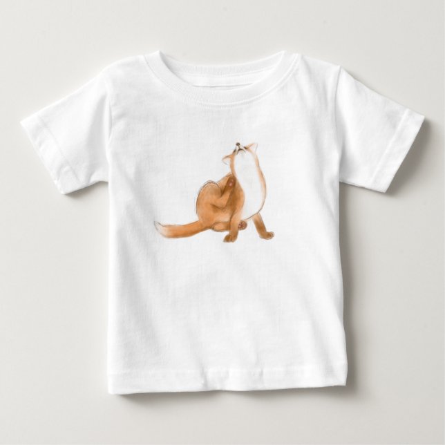 T-shirt Pour Bébé Épingler le renard (Devant)