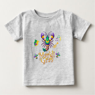 T-shirt Pour Bébé Épis/trompette/masque/fleur de lis Mardi Gras