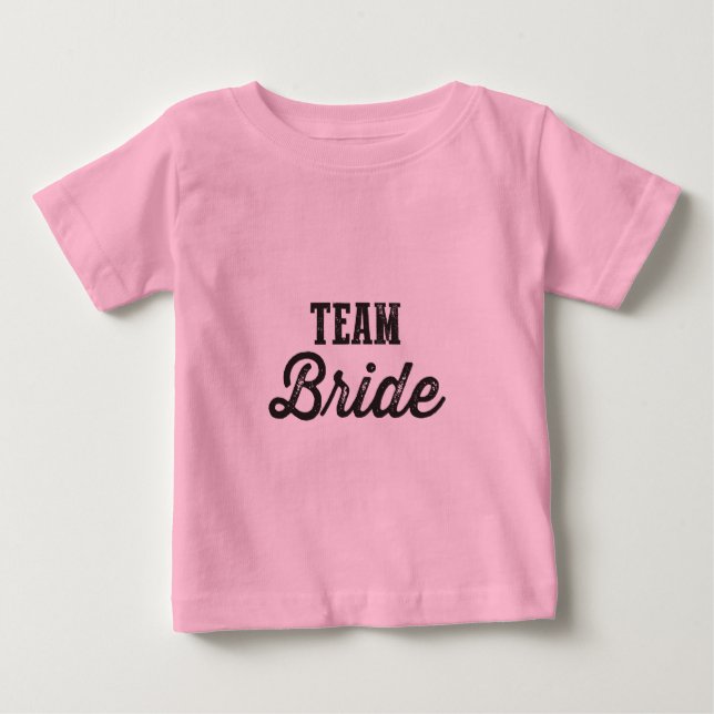 T-shirt Pour Bébé Épouse d'équipe (Devant)