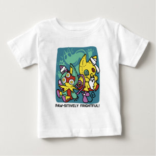 T-shirt Pour Bébé Épouvantablement mignon Chats monstrueux Hallowe