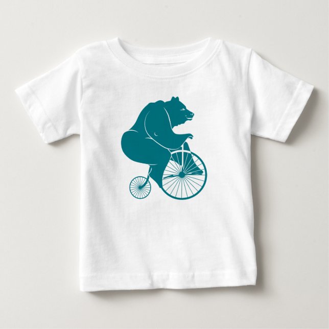 T-shirt Pour Bébé Épreuve Vélo Vintage Romper (Devant)