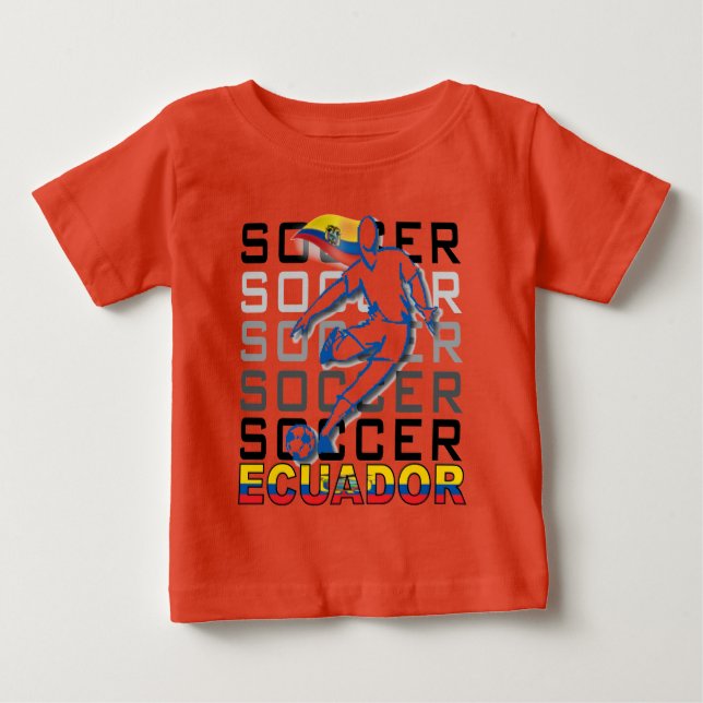 T-shirt Pour Bébé Equateur Copa Amérique football argentine 2011 (Devant)
