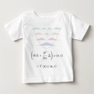 T-shirt Pour Bébé Équation de Schrodinger, potentiel harmonique