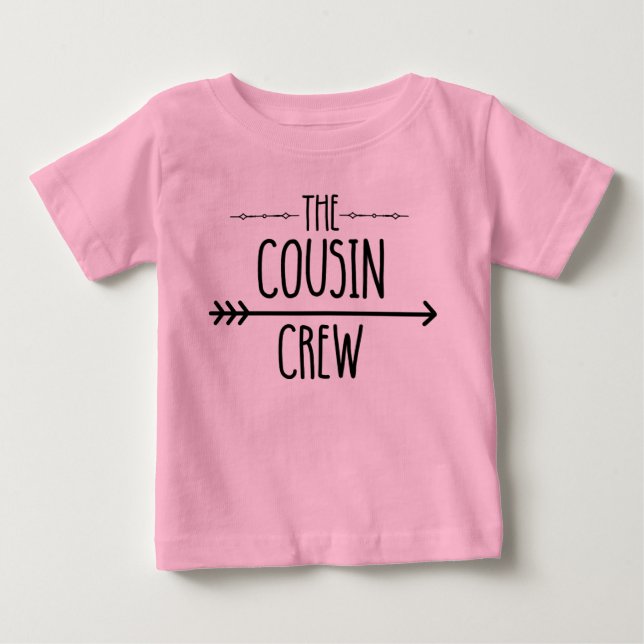 T-shirt Pour Bébé Équipage Cousin (Devant)