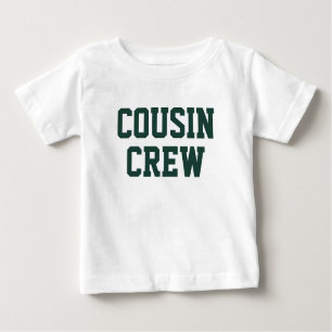 T-shirt Pour Bébé Équipage Cousin   Emerald Green Matching Kids