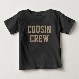 T-shirt Pour Bébé Équipage Cousin   Enfants Brown à l'ombre