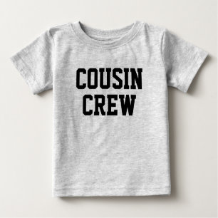 T-shirt Pour Bébé Équipage Cousin Enfants noirs correspondants