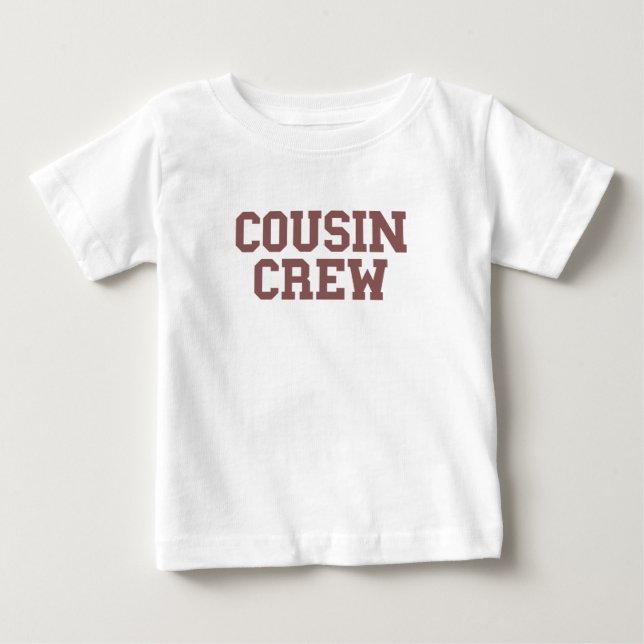 T-shirt Pour Bébé Équipage Cousin | Rust Kids Baby (Devant)
