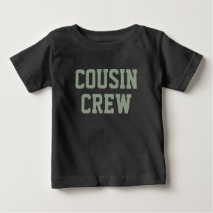 T-shirt Pour Bébé Équipage Cousin   Sage Green Matching Kids