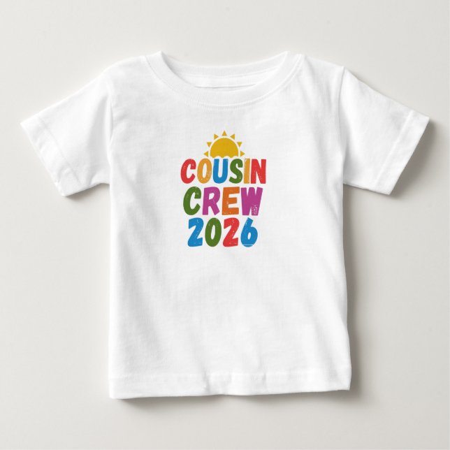 T-shirt Pour Bébé Équipage de cousins (Devant)