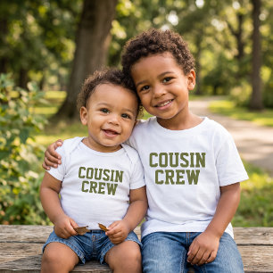 T-shirt Pour Bébé Équipage de Cousins T-Shirt Bébé Olive Kids