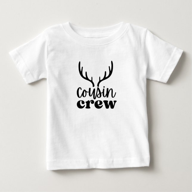 T-shirt Pour Bébé équipage du cousin (Devant)