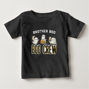 T-shirt Pour Bébé Équipage fantôme personnalisé pour frère Boo Hallo