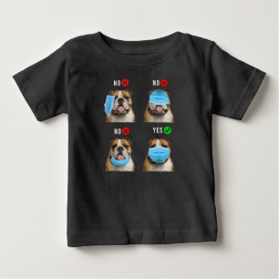 T-shirt Pour Bébé Équipe cycliste English Bulldog Right Wear Face Ma