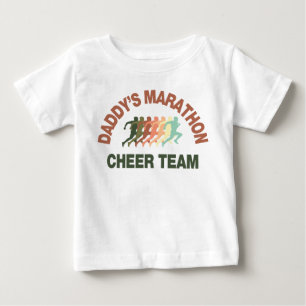 T-shirt Pour Bébé équipe d'acclamation du marathon du papa
