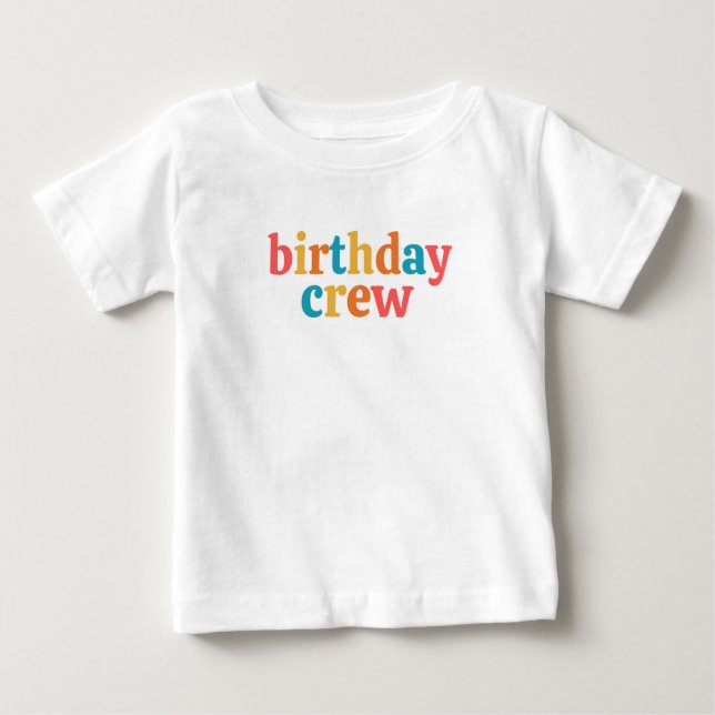T-shirt Pour Bébé équipe d'anniversaire (Devant)
