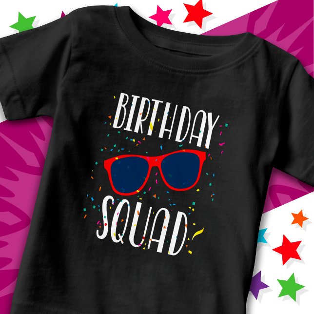 T-shirt Pour Bébé Équipe d'anniversaire du cool Fun Matching Group (Créateur téléchargé)