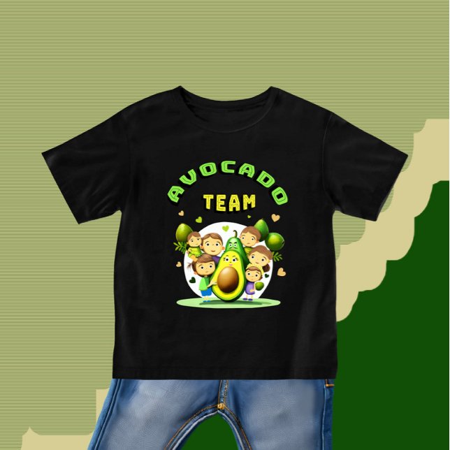 T-shirt Pour Bébé Équipe d'Avocado (Créateur téléchargé)