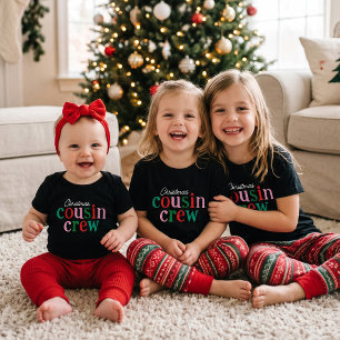 T-shirt Pour Bébé Équipe de cousins de Noël pour tout-petits