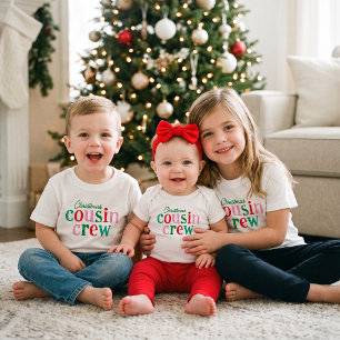 T-shirt Pour Bébé Équipe de cousins de Noël pour tout-petits