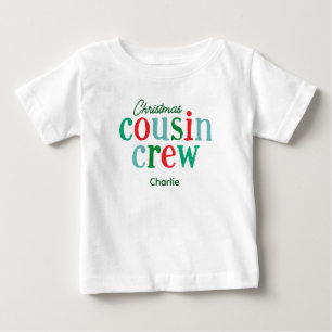 T-shirt Pour Bébé Équipe de cousins de Noël pour tout-petits