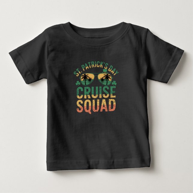 T-shirt Pour Bébé Équipe de croisière de la Saint-Patrick drôle de f (Devant)