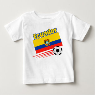 T-shirt Pour Bébé Équipe de football de l'Equateur
