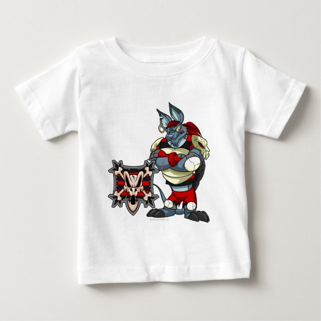 T-shirt Pour Bébé Équipe de Krawk Island Capitaine 1 (Devant)