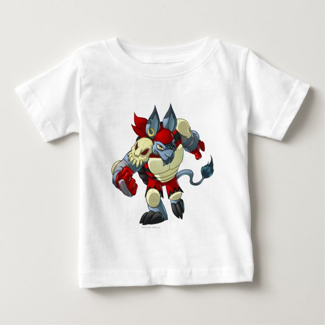 T-shirt Pour Bébé Équipe de Krawk Island Capitaine 2 (Devant)