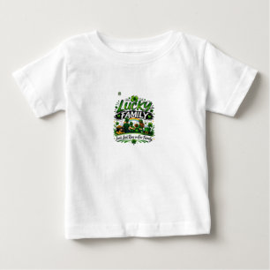 T-shirt Pour Bébé Équipe de la famille chanceuse Shamrock irlandais 