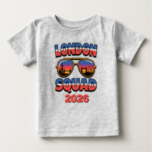 T-shirt Pour Bébé Équipe de Londres : amis, famille, filles, Royaume