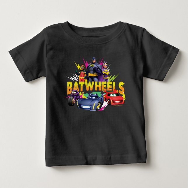 T-shirt Pour Bébé Équipe de superhéros Batwheel™ (Devant)