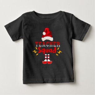 T-shirt Pour Bébé Équipe d'enseignants Funny Santa Noël