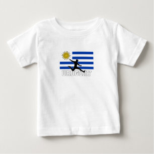T-shirt Pour Bébé Équipe d'Uruguay de football