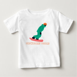 T-shirt Pour Bébé Équipe Freeride Snowboard Snowboard
